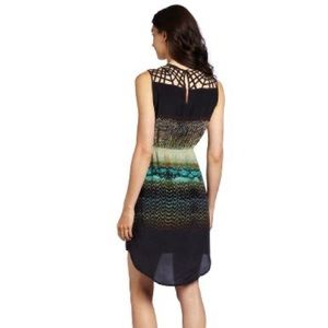 Charlie Jade Green and Black Cage Dress